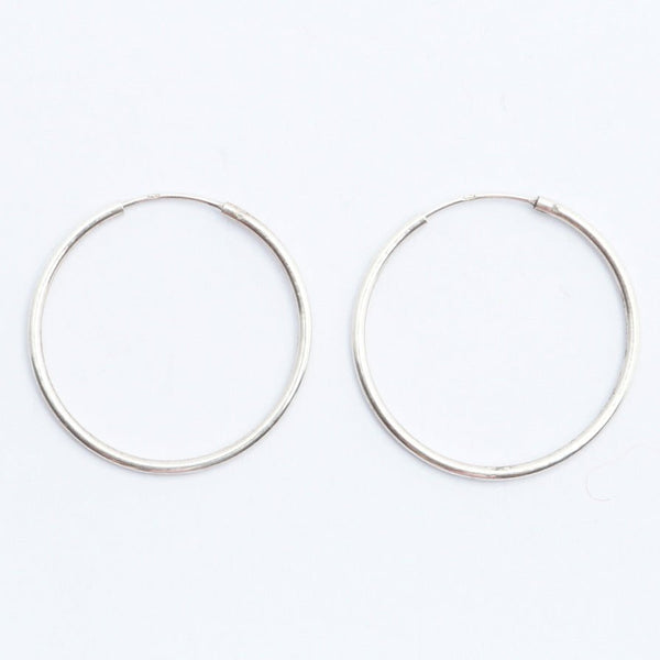Silver Hoop Earrings